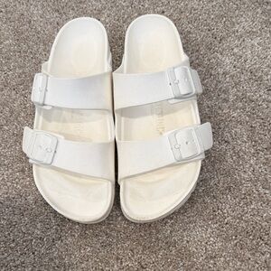 Birkenstock Arizona EVA White Double Strap Sandals size 36 women’s us6